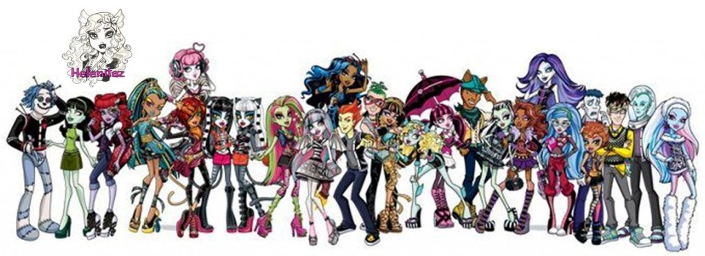 Personajes Monster High en vesión Caricatura